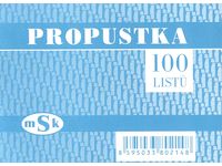 Propustka A7 100 listů